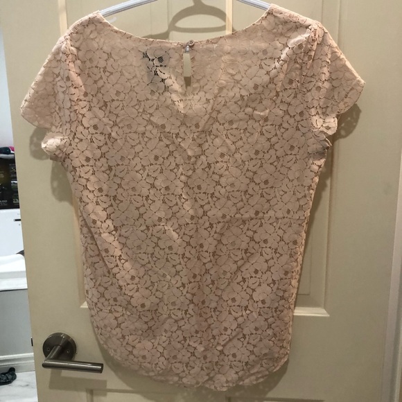Talula blush pink lace tee/blouse - Picture 2 of 3